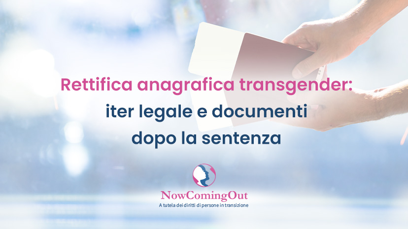 rettifica anagrafica transgender